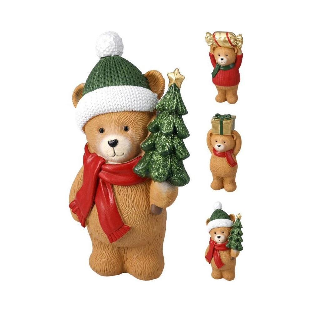 ORSETTO GIOCOSO ALBERO PACCO REGALO H.15